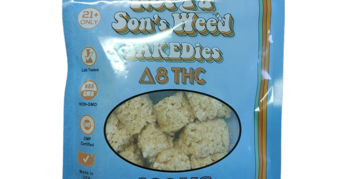 Not Ya Son’s Weed Crispy Bites 50mg 12 Count Direct