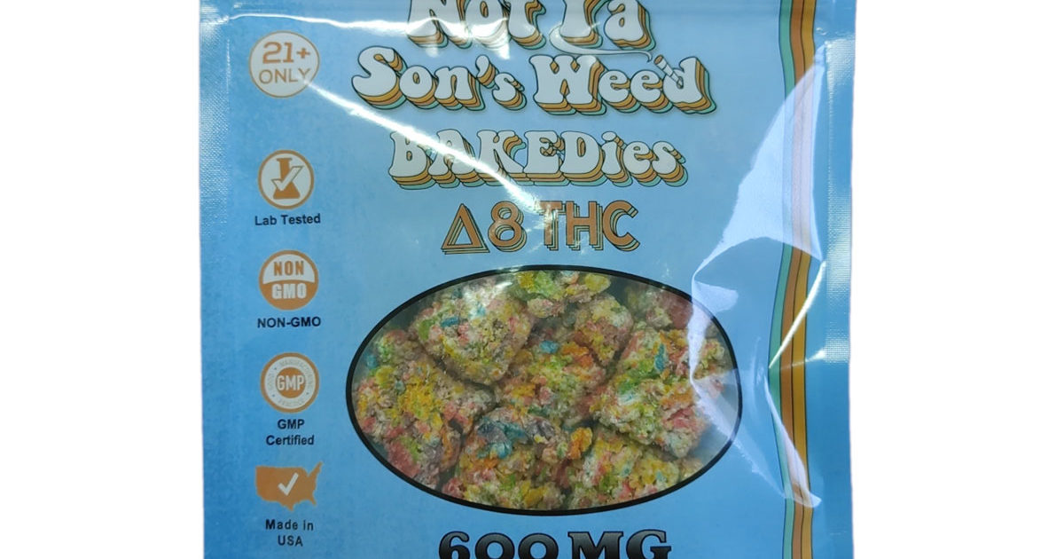 Not Ya Son’s Weed Fruity Pebbles Bites 50mg 12 Count