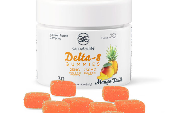 Cannabis Life Delta 8 THC Gummies - Mango Twist 25mg