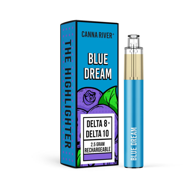 Canna River Delta 8 D10 Highlighter Disposable Vape - Blue Dream 2.5 Grams