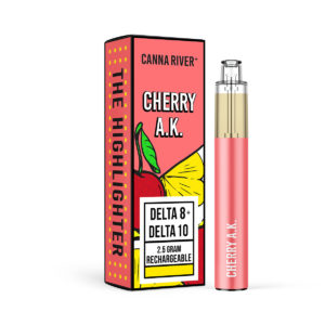 Canna River Delta 8 D10 Highlighter Disposable Vape - Cherry AK 2.5 Grams