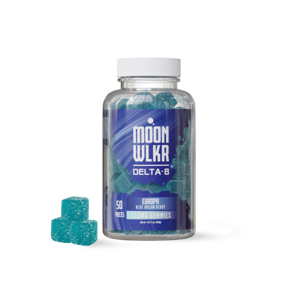 MoonWLKR Delta 8 THC Gummies - Europa Blue Dream Berry 12.5mg 50 Count