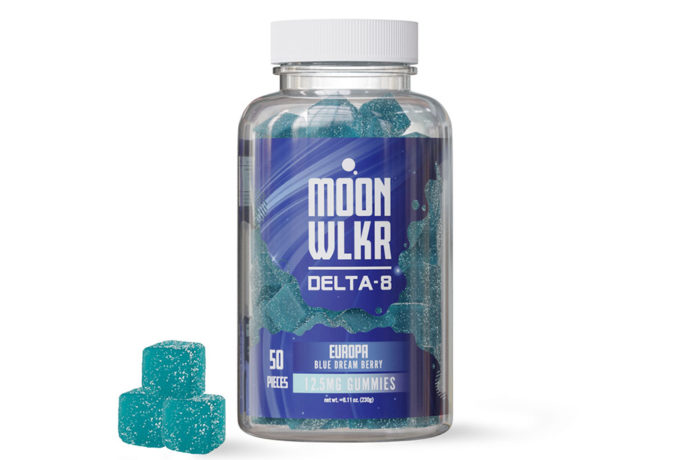 MoonWLKR Delta 8 THC Gummies - Europa Blue Dream Berry 12.5mg 50 Count