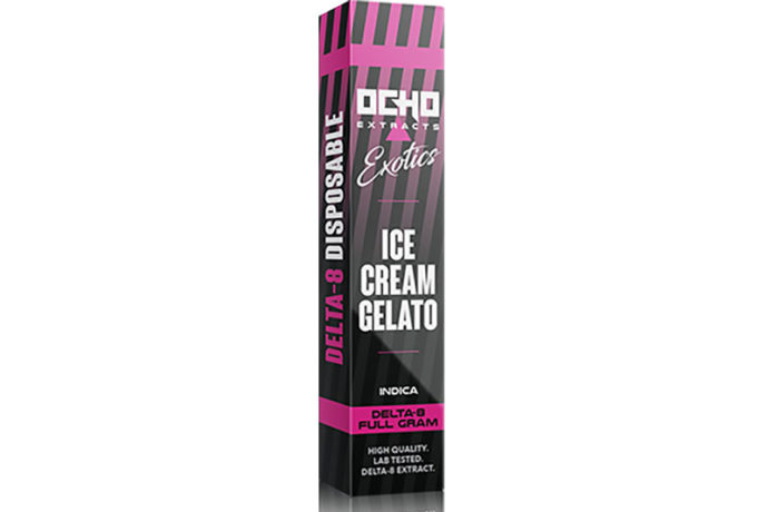 Ocho Extracts Delta 8 Disposable Vape - Ice Cream Gelato 1g
