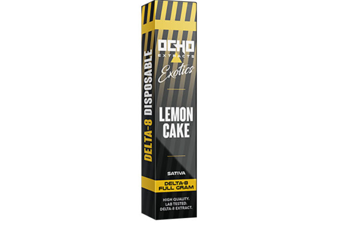 Ocho Extracts Delta 8 Disposable Vape - Lemon Cake 1g