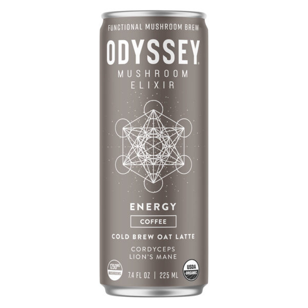 Odyssey Elixir Energy Brew - Cold Brew Oat Latte 7.4oz 12 Pack