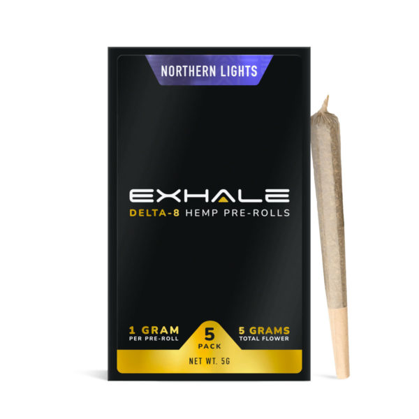 Exhale Delta 8 Prerolls - Northern Lights 5 Pack