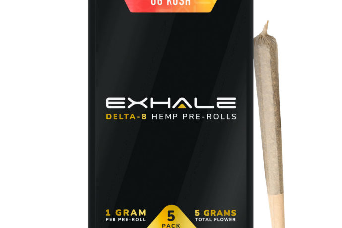 Exhale Delta 8 Prerolls - OG Kush 5 Pack