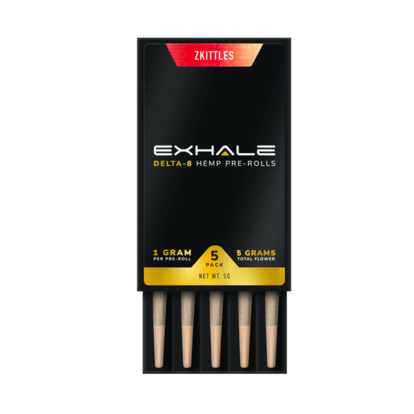 Exhale Delta 8 Prerolls - Zkittles 5 Pack Open