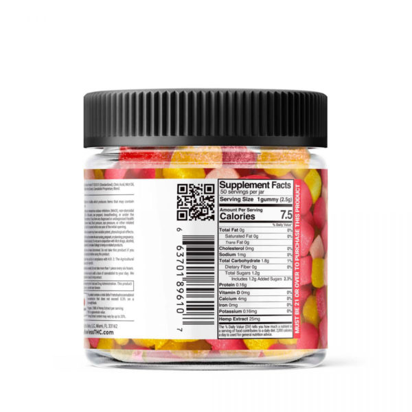 Flawless THC-O Gummies - Fruit Smash - 1250MG Label