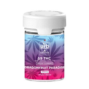 Urb Delta 9 THC Gummies - Dragonfruit Paradise 10mg 25 Count