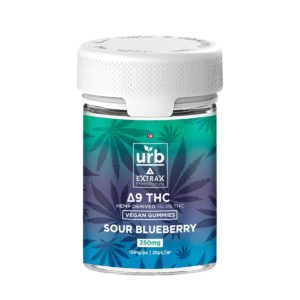 Urb Delta 9 THC Gummies - Sour Blueberry 10mg 25 Count
