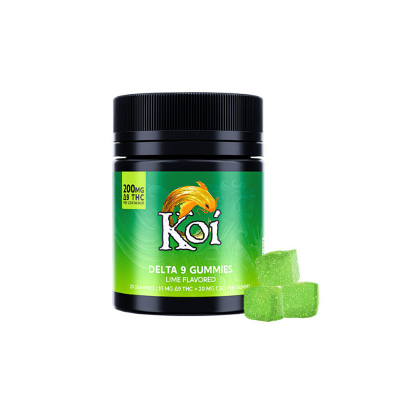 Koi Delta 9 CBD Gummies - Lime 10mg 20 Count