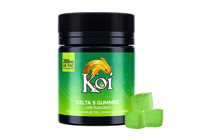 Koi Delta 9 CBD Gummies - Lime 10mg 20 Count