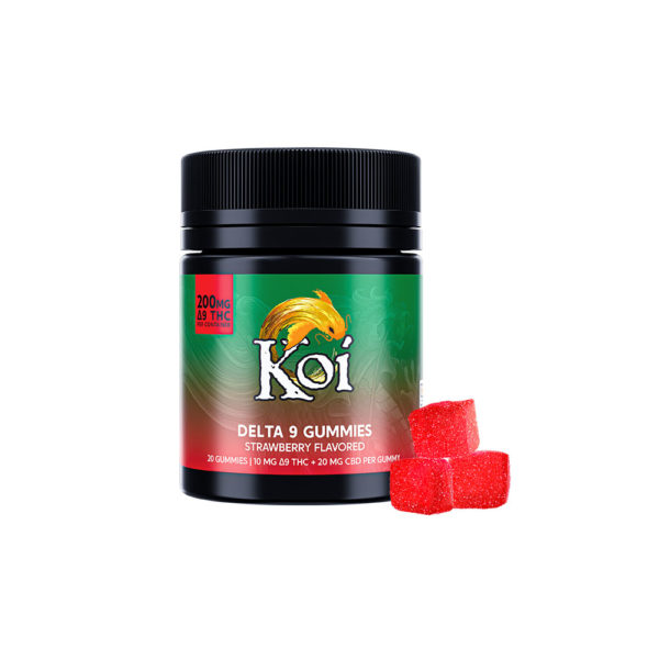 Koi Delta 9 CBD Gummies - Strawberry 10mg 20 Count