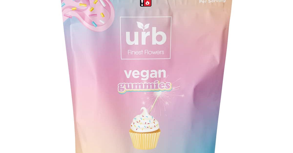Urb Delta 8 + D10 Gummies Birthday Cake 50mg Direct Delta 8 Shop