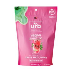 Urb Delta 8 D10 Gummies - Watermelon 50mg 35 Count