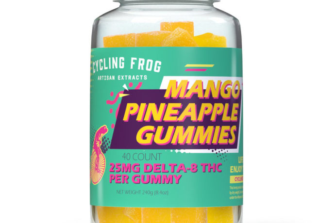 Cycling Frog Delta 8 Gummies - Mango Pineapple 25mg 40 Count