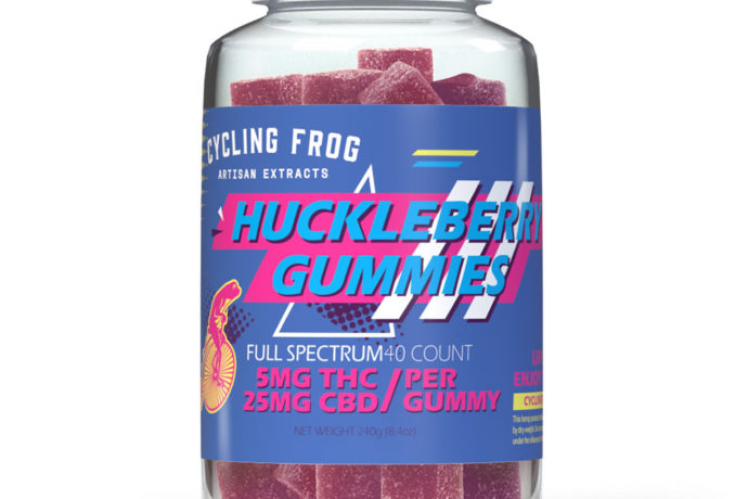 Cycling Frog Delta 9 THC plus CBD Gummies - Huckleberry 30mg 40 Count