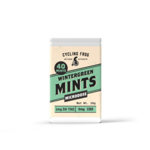 Cycling Frog Delta 9 THC plus CBD Mints - Wintergreen 6mg 40 Count