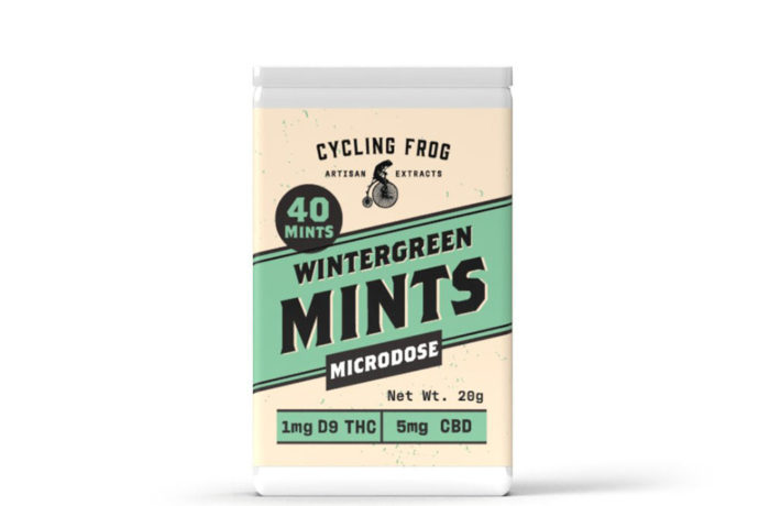 Cycling Frog Delta 9 THC plus CBD Mints - Wintergreen 6mg 40 Count