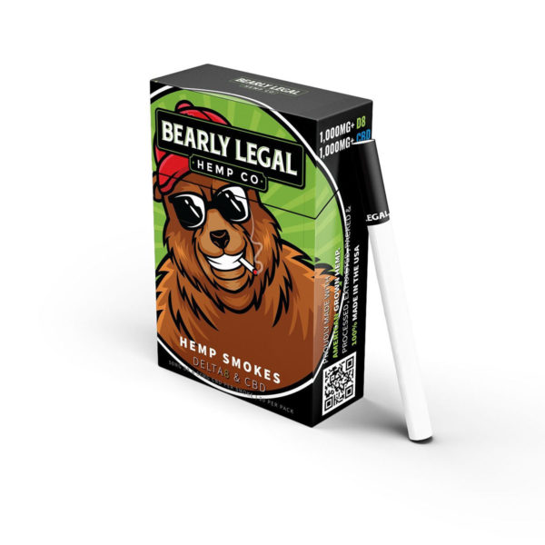 Bearly Legal Hemp Co Delta 8 Hemp Cigarettes - 50mg Pack