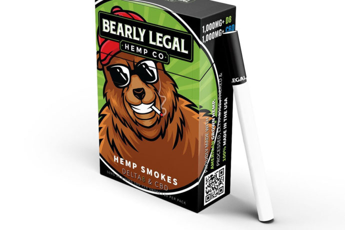 Bearly Legal Hemp Co Delta 8 Hemp Cigarettes - 50mg Pack