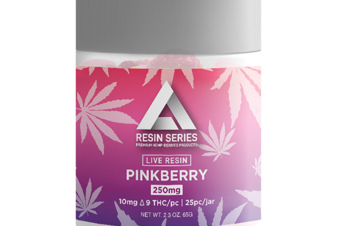 Delta Extrax Live Resin Delta 9 Gummies - Pinkberry 10mg 25 Count