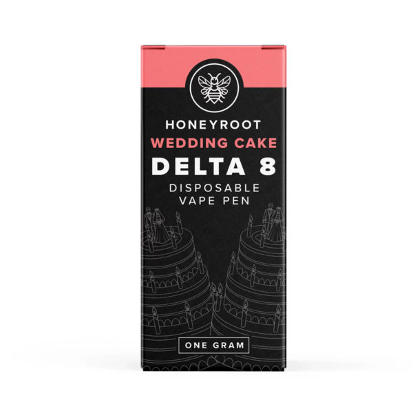 HoneyRoot Delta 8 Disposable Vape - Wedding Cake 1G