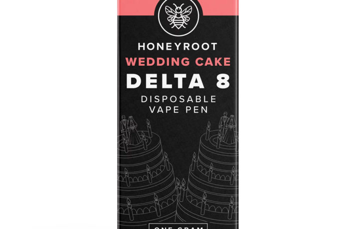 HoneyRoot Delta 8 Disposable Vape - Wedding Cake 1G