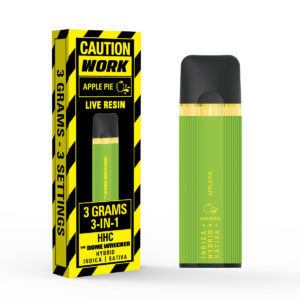 Work HHC Dome Wrecker Live Resin Disposable Vape – Apple Pie 3G