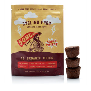 Cycling Frog THC Chocolate Brownies - 50mg 10 Count