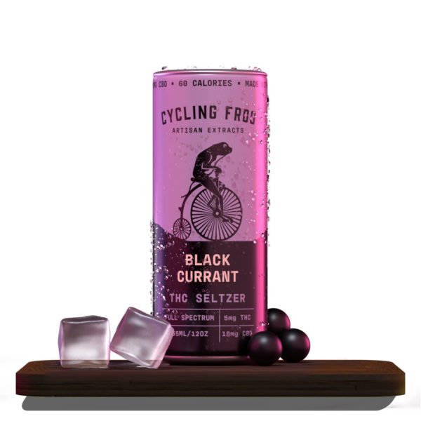 Cycling Frog THC Seltzer - Black Currant 5mg 12oz 6 Pack