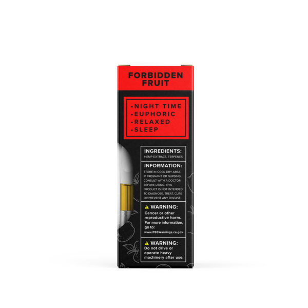 HoneyRoot Delta 8 Vape Cart - Forbidden Fruit 1G Back