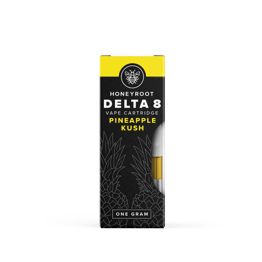 HoneyRoot Delta 8 Vape Cart Pineapple Kush 1G Direct Delta 8 Shop
