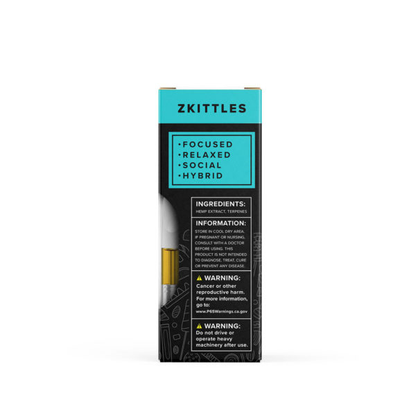 HoneyRoot Delta 8 Vape Cart - ZKittles 1G Back