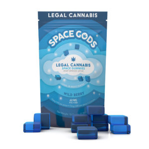 Space Gods Delta 9 THC plus CBD Gummies - Wild Berry 15mg 10 Count