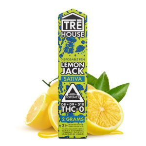 TRE House Delta 8 D9 D10 THC-O Vape Pen - Lemon Jack 2g