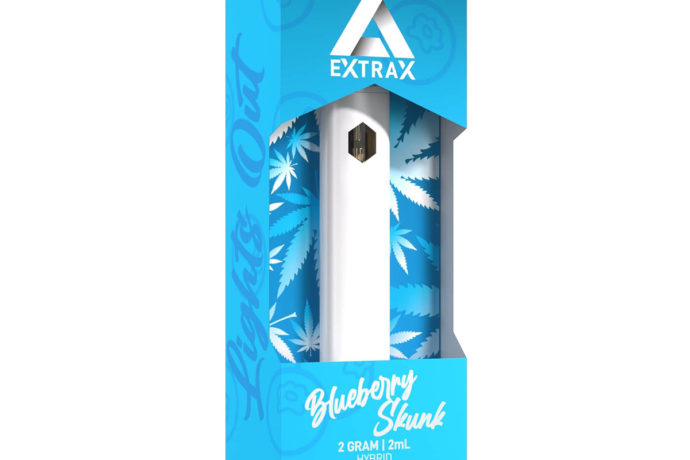 Delta Extrax THCh THCjd Lights Out Disposable Vape - Blueberry Skunk 2G