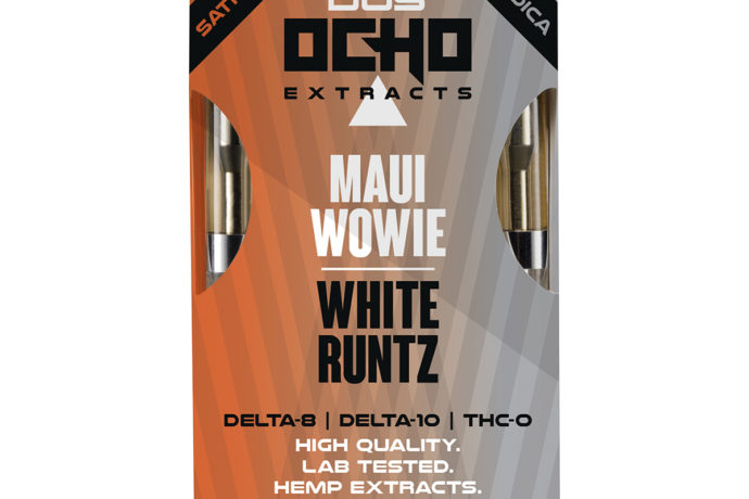 Dos Ocho Extracts Delta 8 D10 THC-O Dual Cartridges - Maui Wowie 1G White Runtz 1G