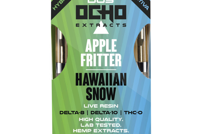 Dos Ocho Extracts Live Resin Dual Cartridges - Apple Fritter 1G Hawaiian Snow 1G