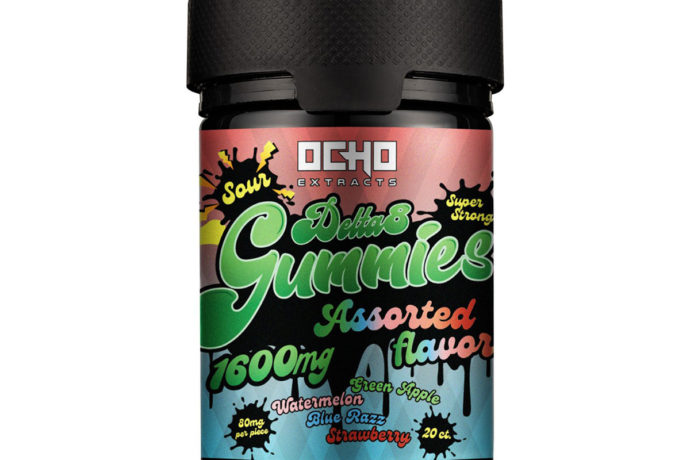 Ocho Extracts Delta 8 Gummies - Assorted Sours 80mg 20 Count