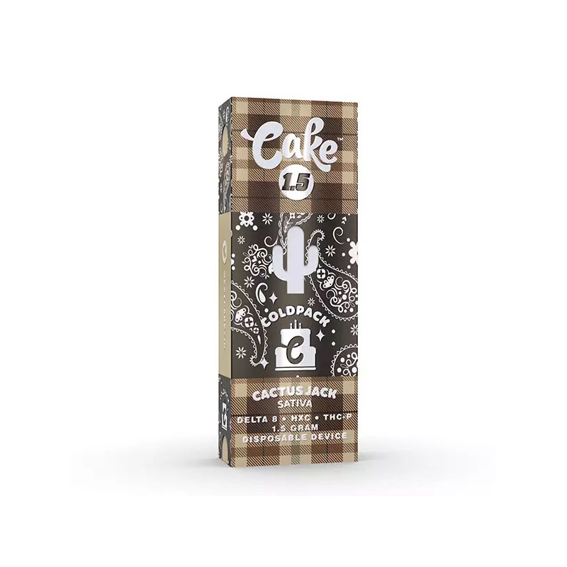 Cake Coldpack Delta 8 + HXC + THC-P Disposable Vape - Cactus Jack 1.5g ...