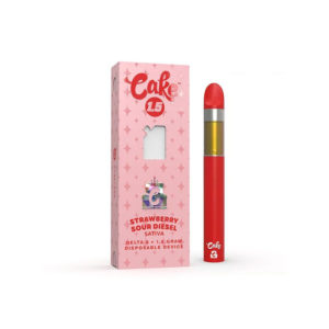 Cake Delta 8 Disposable Vape - Strawberry Sour Diesel 1.5g