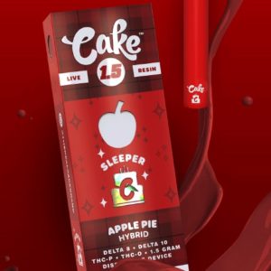Cake Sleeper D8 D10 THC-P THC-O Live Resin Disposable Vape - Apple Pie 1.5g