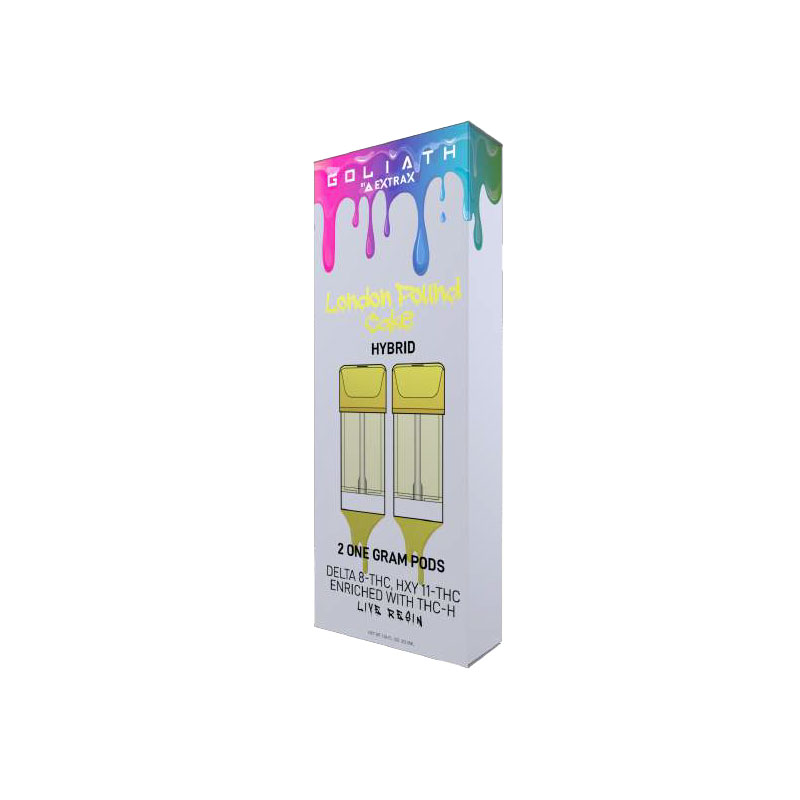 Delta Extrax Delta 8 + THC-H + HXY-11 Goliath Pod Pack – London Pound Cake 2x1G