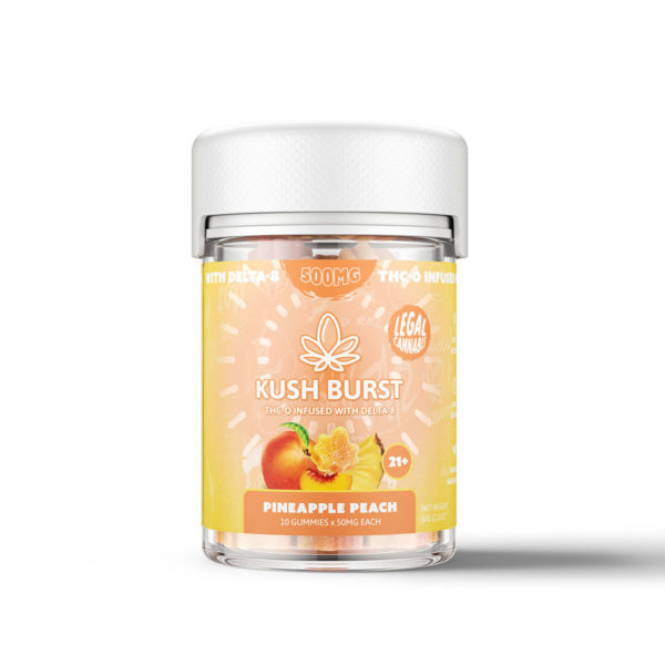 Kush Burst THC-O Gummies - Pineapple Peach 500mg