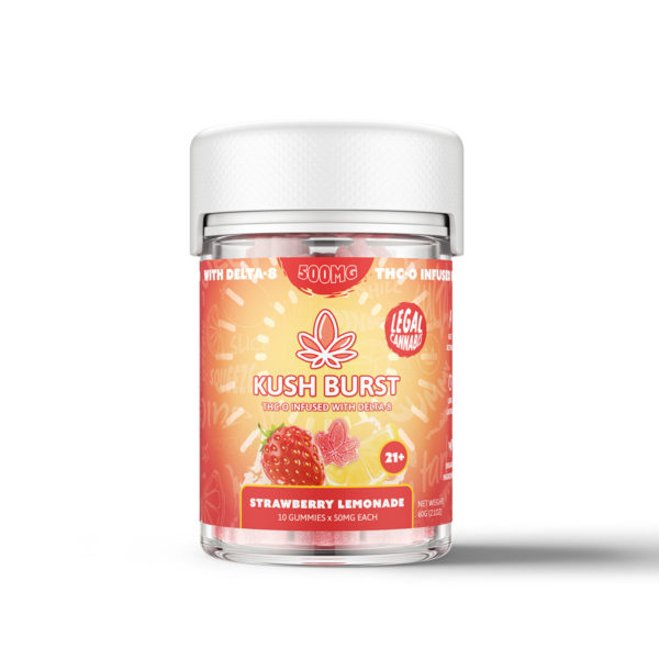 Kush Burst THC-O Gummies - Strawberry Lemonade 500mg