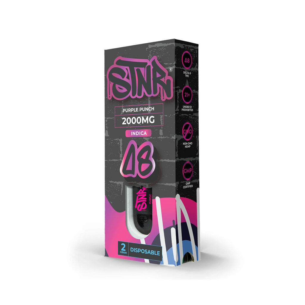 STNR Delta 8 Disposable Vape Purple Punch 2G Direct Delta 8 Shop