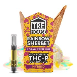 TRE House Live Resin THC-P Vape Cartridge - Rainbow Sherbet 1G